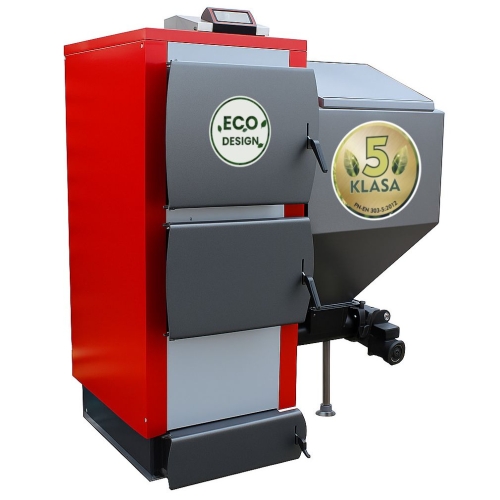 Kocioł piec co z podajnikiem na ekogroszek KG Pancerpol atest 5 klasa Ecodesign Kotły Pleszew (1).jpg
