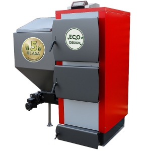 Kocioł c.o. 25kW z podajnikiem na ekogroszek do 230m2 - atest 5 klasa Ecodesign kotły piece Pleszew