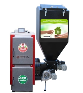 Kocioł c.o. Technix Pell Lux 10kW z podajnikiem na pellet drzewny z palnikiem Technix sv300 ogrzewa 50 - 100 m2 atesty: 5 klasa / Ecodesign - Ekoprojekt ZUM