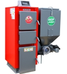 Kocioł C.O. KG-EKO 75KW (700m2) EKOGROSZEK  z podajnikiem ślimakowym Pancerpol , atesty 5 klasa / Ecodesign 