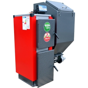 Kocioł C.O. MINI KWPR LIDER 7KW (50-70m2) EKOGROSZEK  z podajnikiem ślimakowym retortowym żel-stal. 5 klasa / Ecodesign producent Kry-Stal Pleszew