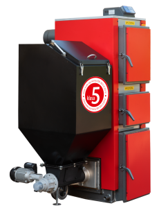 Kocioł 19KW do 150m2 LEWY KWPR LIDER 6 z podajnikiem EKOGROSZEK