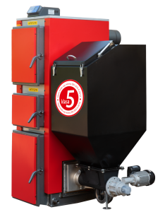 Kocioł 19KW do 150m2 PRAWY KWPR LIDER 6 z podajnikiem EKOGROSZEK