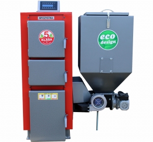 Kocioł C.O. KG-EKO 75KW (700m2) z podajnikiem Pancerpol na ekogroszek 5 klasa / Ecodesign Lewy lub Prawy