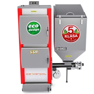 Kocioł C.O. 150kW na 800-1200m2 z podajnikiem Pancerpol na ekogroszek 5 klasa / Ecodesign Pleszew Producent Lewy lub Prawy kosz piece , kotły 