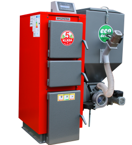 Kocioł c.o. 15kW ogrzewa 100-150m2 PEL-EKO-5 ( TECHNIX-PEL ) z podajnikiem na pellet drzewny 5 klasa / Ecodesign +zapalarka Palnik sv200 sterownik Argos Black PID PODWYŻSZONY STANDARD Kotły piece Pleszew