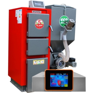Kocioł c.o. 15kW ogrzewa 100-150m2 PEL-EKO-5 ( TECHNIX-PEL ) z podajnikiem na pellet drzewny 5 klasa / Ecodesign +zapalarka Palnik sv200 sterownik Argos Black PID PODWYŻSZONY STANDARD Kotły piece Pleszew
