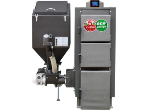 Kocioł c.o. 15kW ogrzewa 100-150m2 PEL-EKO-5 ( TECHNIX-PEL ) z podajnikiem na pellet drzewny 5 klasa / Ecodesign +zapalarka Palnik sv200 sterownik Argos Black PID PODWYŻSZONY STANDARD Kotły piece Pleszew