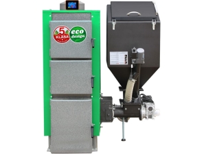 Kocioł c.o. 19kW ogrzewa 130-190m2 PEL-EKO-5 ( TECHNIX-PEL ) z podajnikiem na pellet drzewny 5 klasa / Ecodesign +zapalarka Palnik sv200 sterownik Argos Black PID PODWYŻSZONY STANDARD Kotły piece Pleszew