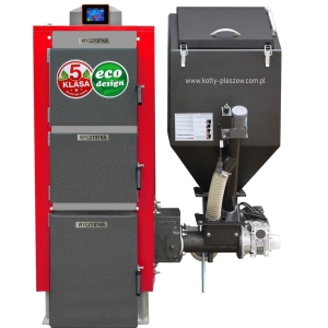 Kocioł c.o. 24kW ogrzewa 180-240m2 PEL-EKO-5 ( TECHNIX-PEL ) z podajnikiem na pellet drzewny 5 klasa / Ecodesign +zapalarka Palnik sv200 sterownik Argos Black PID PODWYŻSZONY STANDARD Kotły piece Pleszew